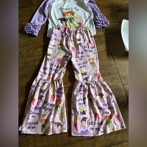 Sanderson sister’s boutique bell bottom set girls size 3T